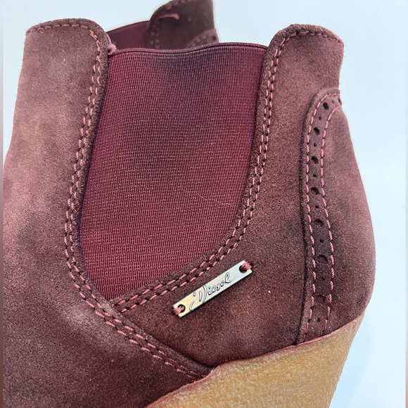 Diesel Denver Wineyard Vine platform wedge ankle boots 38 US 7 leather - Picture 7 of 10